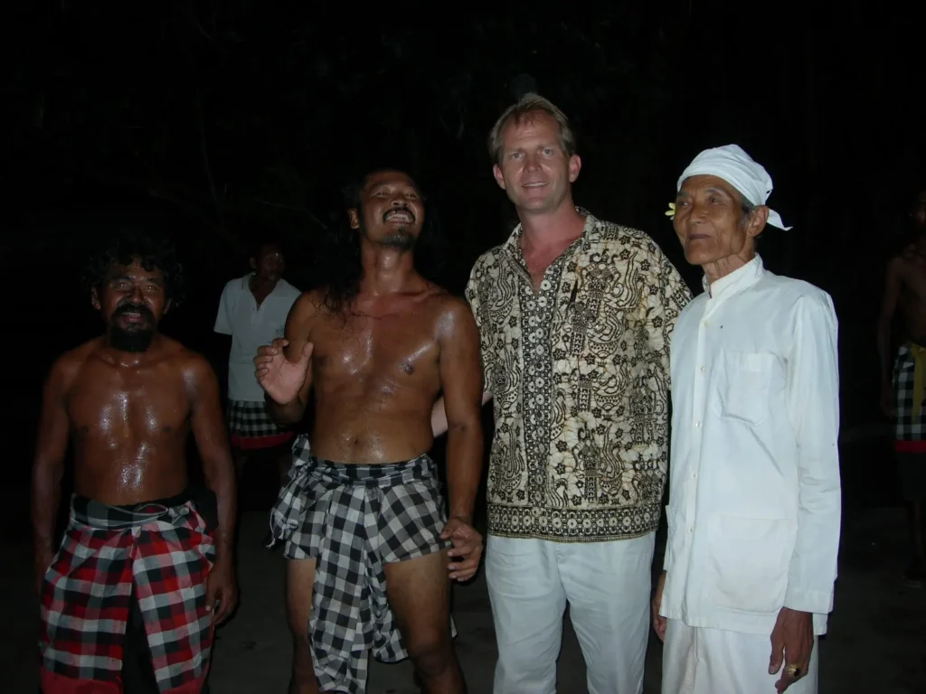 Gary at the monkey dance